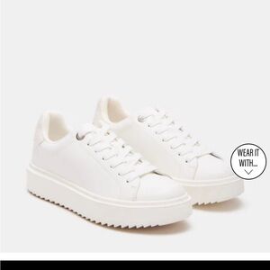 Steve Madden White Catcher Sneakers